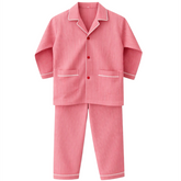 Peach Orange Cotton Night Suit