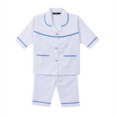 Blue Full Sleeves Cotton Night Suit