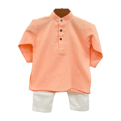 Peach Kurta Shalwar Set