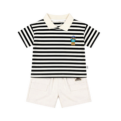Baby Boy 2PC Black Stripes Suit