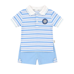 Baby Boy 2PC Cotton T-Shirt & Short Set