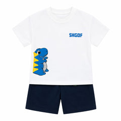 2PC White Dino Suit