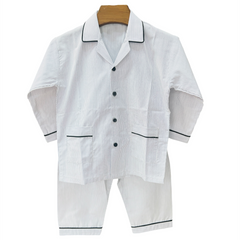 Black Stripes Cotton Night Suit