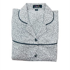 Grey Cotton Night Suit