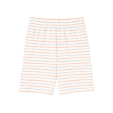 Premium Peach Stripes Shorts – Soft Cotton Fabric, Stretchable & Comfortable Fit