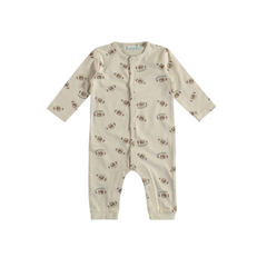 Beige Open Feet Romper