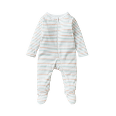 Stripes Closed Feet Romper