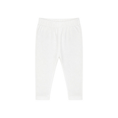 Baby Girl White Tights with Sliver Shimmer