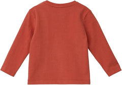 Dark Peach Full Sleeves T-Shirt