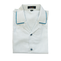 Green Stripes Cotton Night Suit