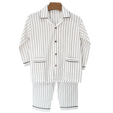 Brown Stripes Cotton Night Suit