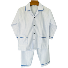 Blue Cotton Night Suit