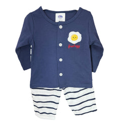 2PC Front Open Night Suit