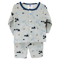 2PC Front Open Night Suit