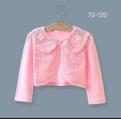 Baby Girl Pink Lace Shrug