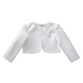 Baby Girl White Silk Shrug