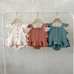 2P Light Pink Girls Suit