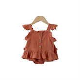 2 PC Burnt Orange Girls Suit