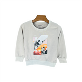 Baby Boy Grey Round Neck T-Shirt