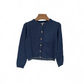 Front Open Blue Sweater