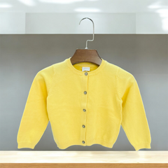 Front Open Yellow Sweater