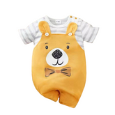 Baby Boy Half Sleeves Bear Romper