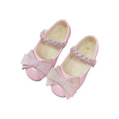 Pink Shimmer Bow Pumps