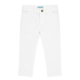 Baby Boy White Pant with Adjustable Waist