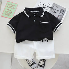 2PC Black Polo Set