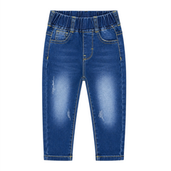 Baby Boy Round Lastic Denim Pant
