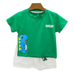 2 PC Green Dino Suit