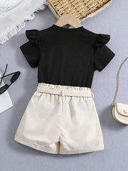 2PC Baby Girl Black Suit