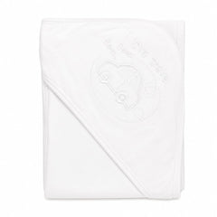 Infants Baby White Hooded Wrapping Sheet
