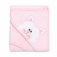 Pink Hooded Bath Towel
