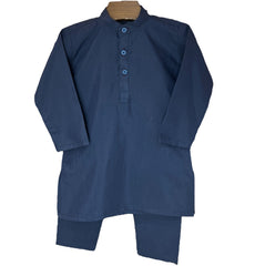 Navy Blue Kurta Shalwar Set