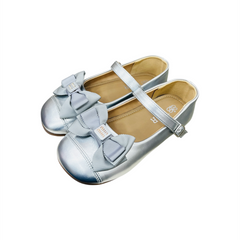 Silver Bow Pumps