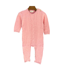 Pink Open Foot Romper