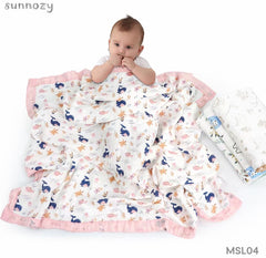 Baby Dolphin Muslin Sheet