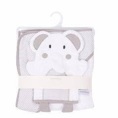 Grey Hooded Bath Towel