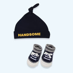 Blue Handsome Cap & Sock Set