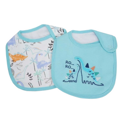 2PC Dino Bib Set