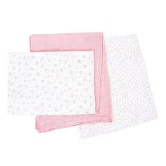 3PK Muslin Swaddle Sheet 100% Cotton