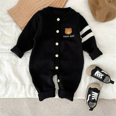 Black Woollen Romper