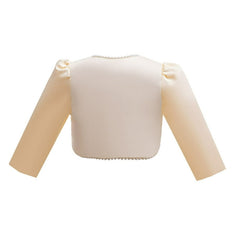 Baby Girl Pearl Button Shrug