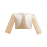 Baby Girl Pearl Button Shrug