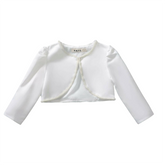 White Silk Pearl Shrug