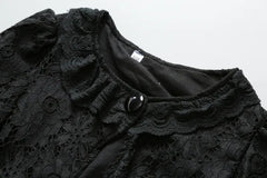Black Frill Baby Girl Shrug