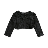 Black Frill Baby Girl Shrug