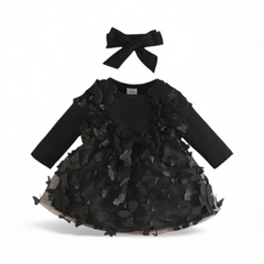 Black Velvet Butterfly Frock