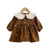 Baby Girl Brown Floral Frock